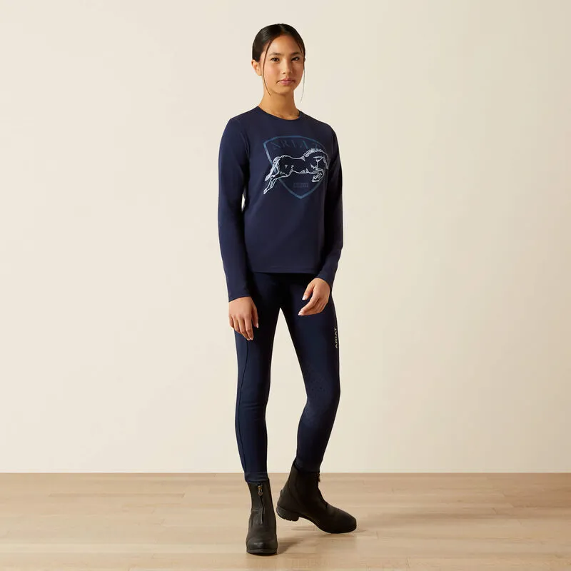 Ariat Youth Liberty Jump T-Shirt - Navy-2