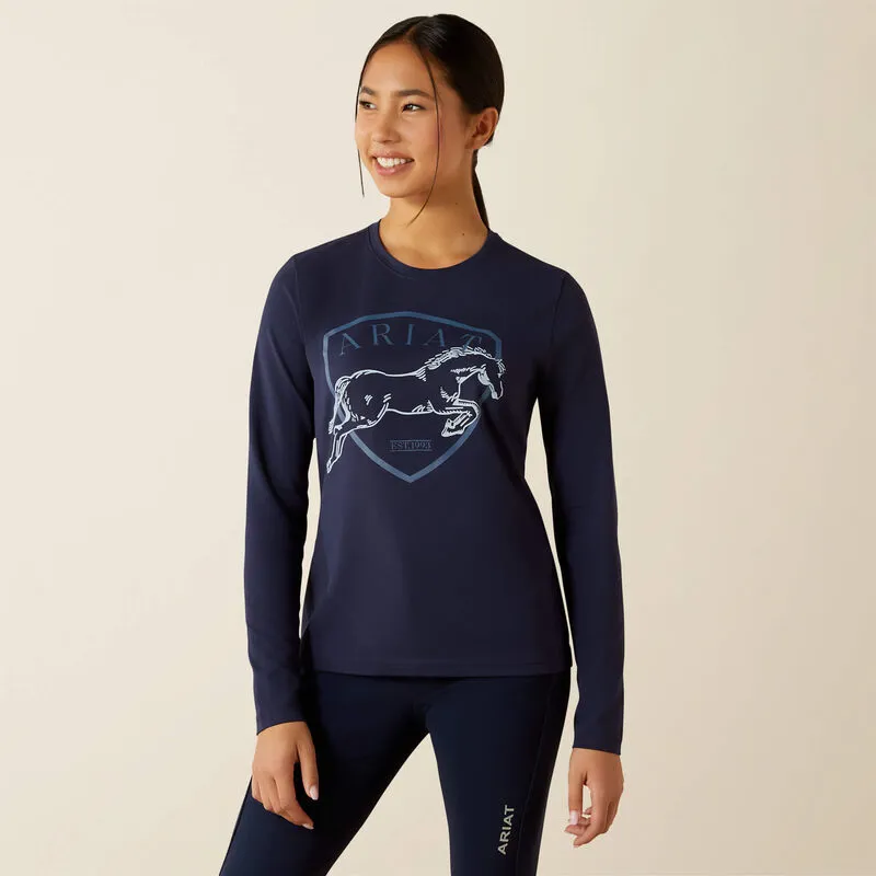 Ariat Youth Liberty Jump T-Shirt - Navy