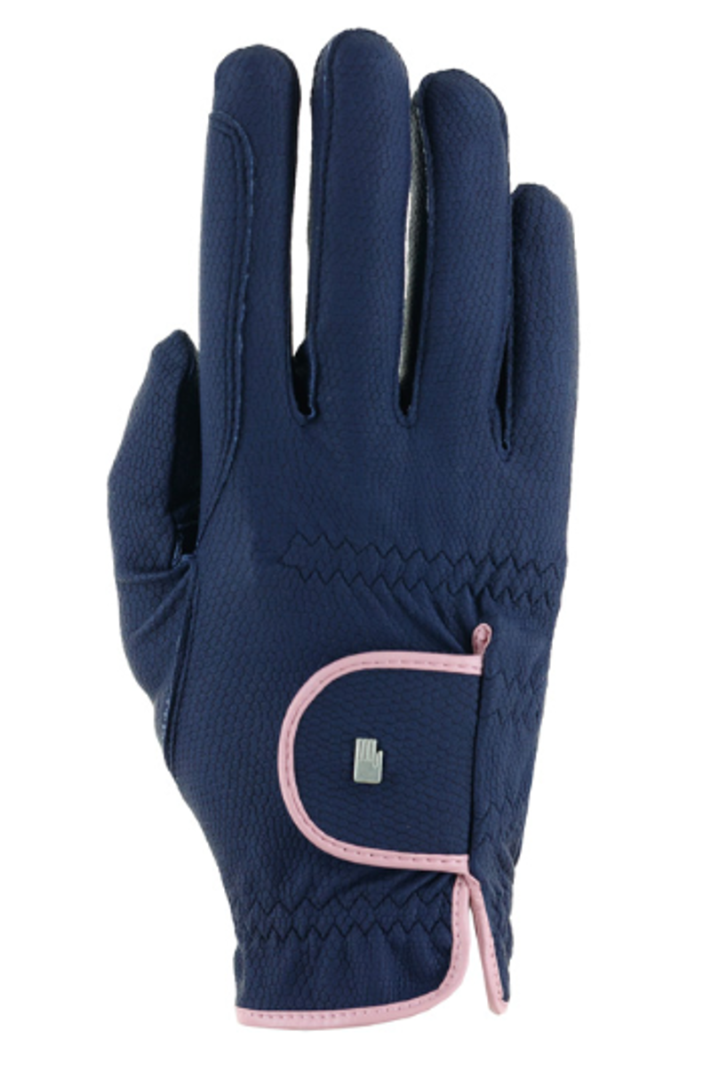 Roeckl Lona Glove - Navy/ Vintage Pink