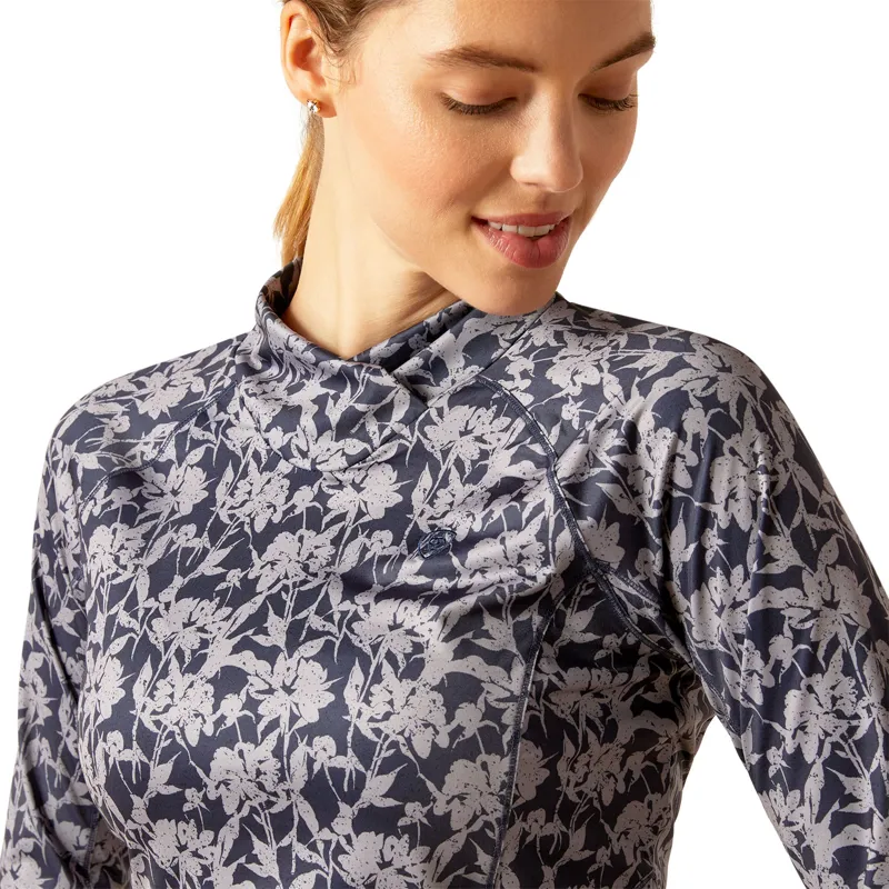 Ariat Lowell Wrap Long Sleeve Baselayer - Block Flower-1