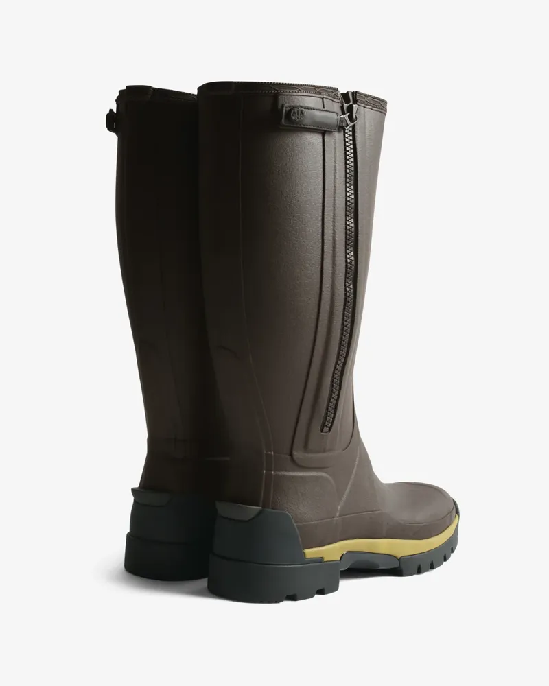 Hunter Womens Balmoral Tall Zip Up Boot Neo Lined - Chocolate Brown-2