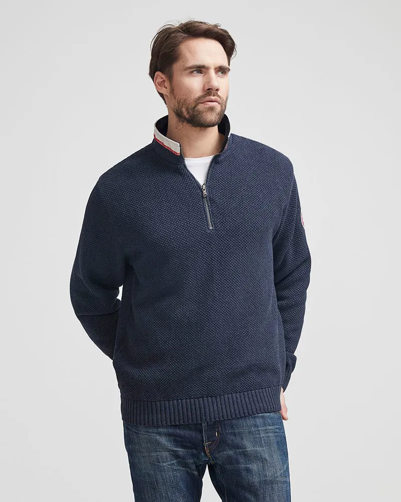 Holebrook Classic Windproof Gents Sweater - Navy