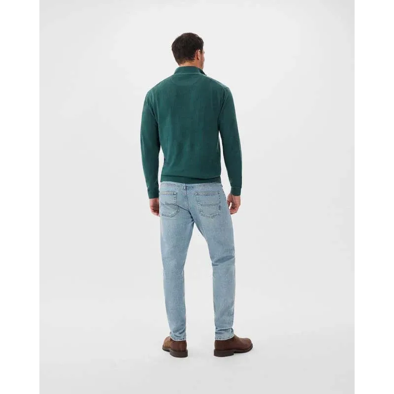 RMW Ernest Gents 1/4 Zip Sweater - Forest Green-2