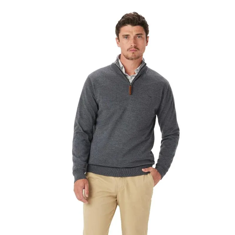 RMW Ernest Merino 1/4 Zip Knit - Sea Mist-1