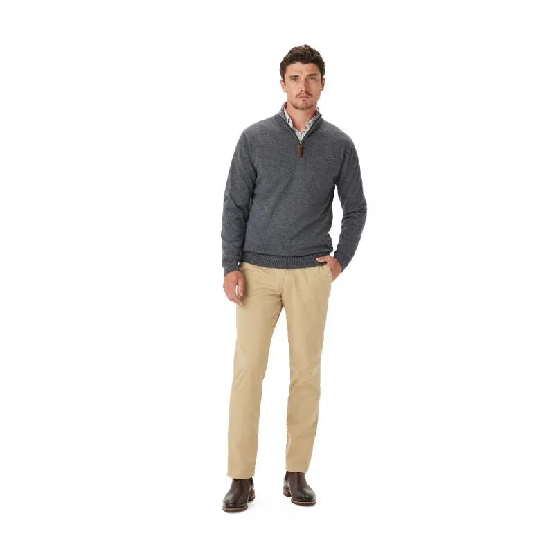 RMW Ernest Merino 1/4 Zip Knit - Sea Mist-3