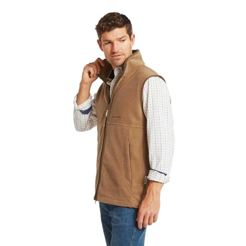 Schoffel Oakham Fleece Gilet - Toffee-3