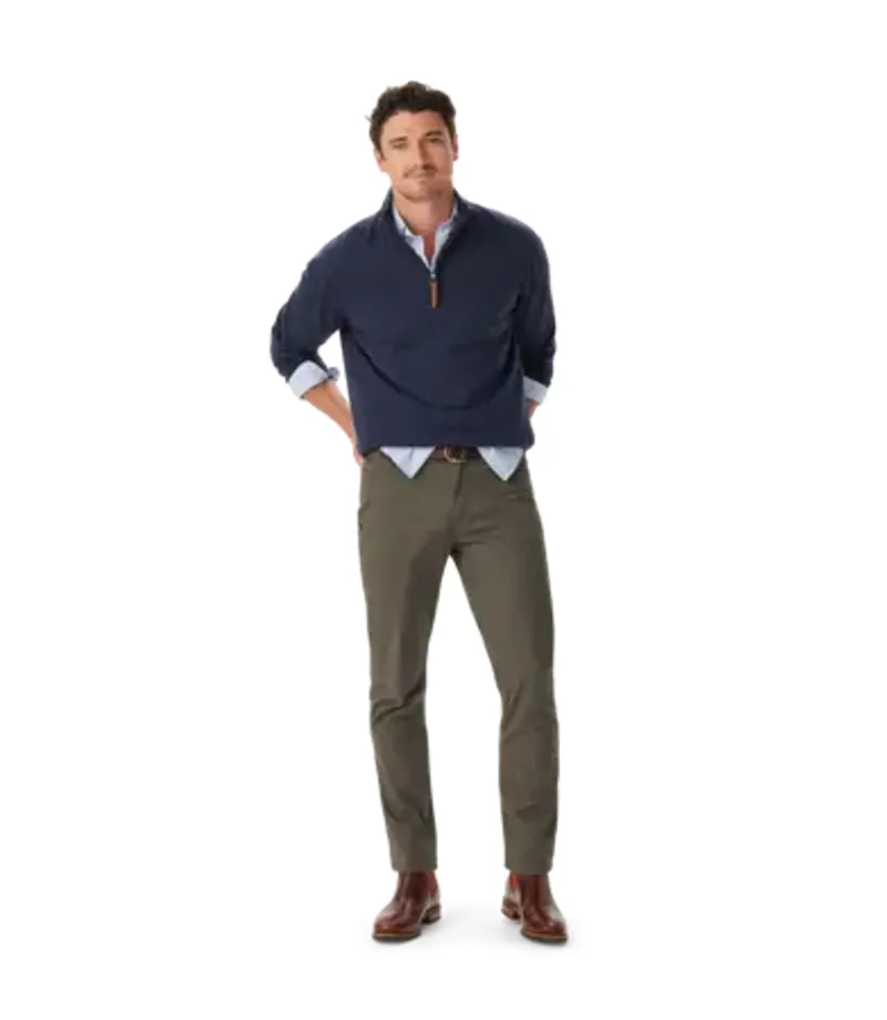 RMW Ernest Merino 1/4 Zip Knit - Navy-1