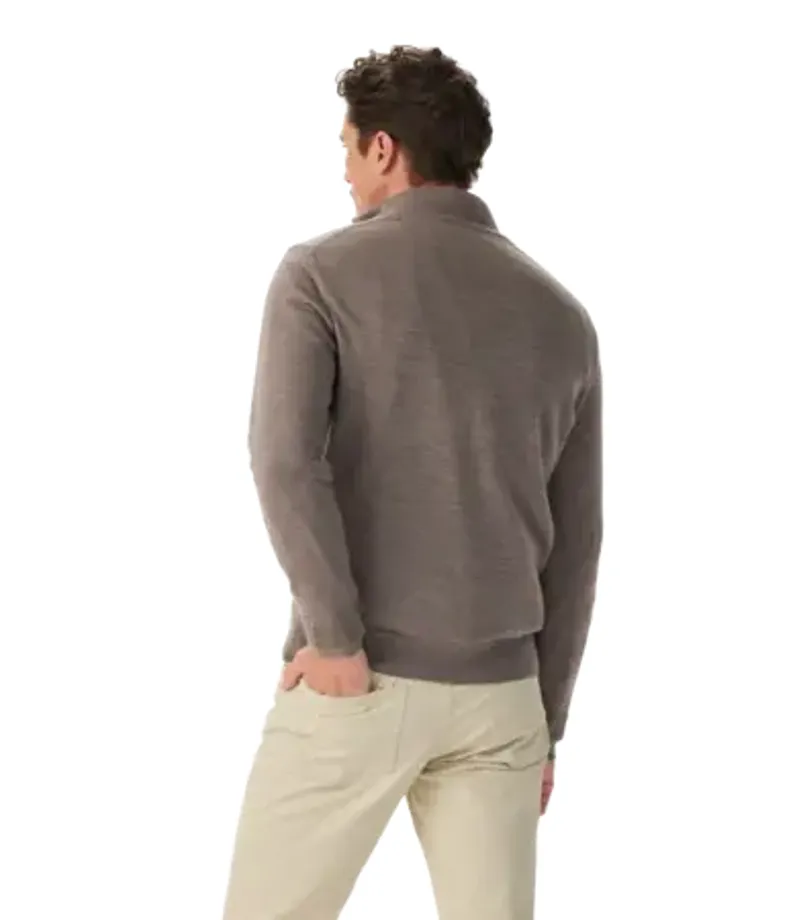 RMW Ernest Merino 1/4 Zip Knit - Nutmeg-2