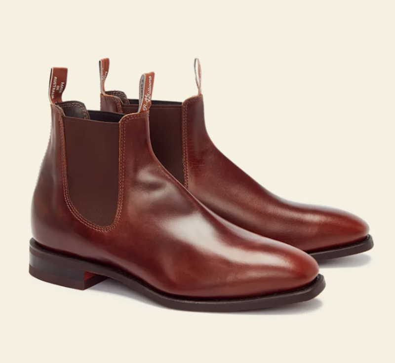 RMW Comfort Craftsman Boot - Mid Brown Pull Up