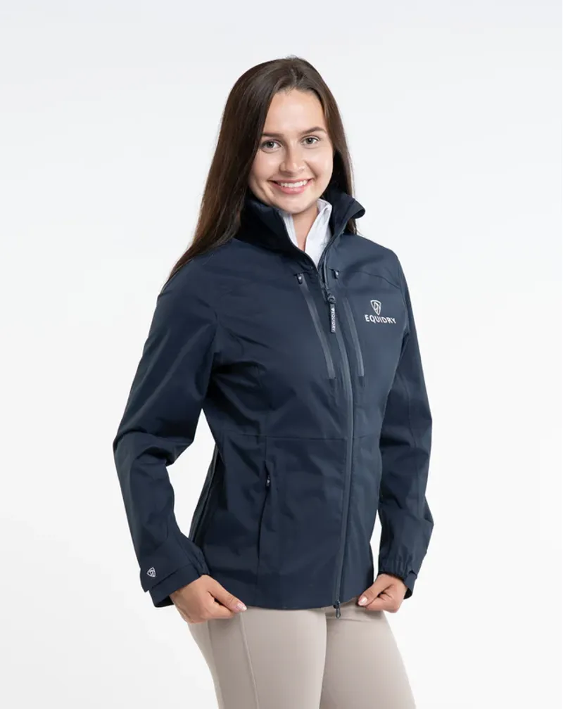 EQUIDRY Adult Varsha Jacket Navy/ White-2
