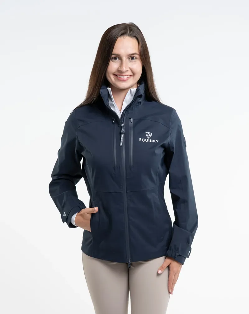 EQUIDRY Adult Varsha Jacket Navy/ White