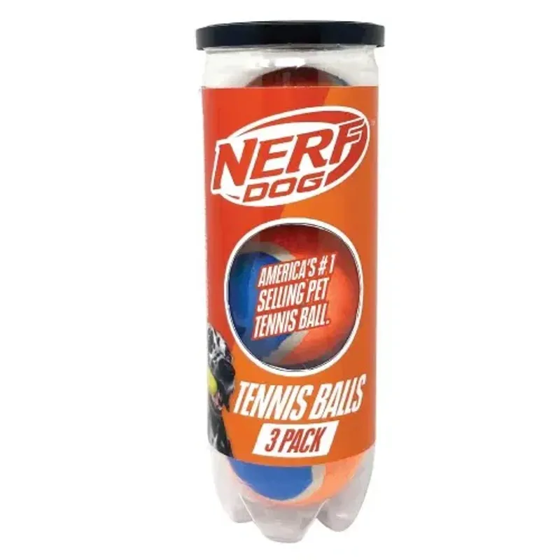 Nerf Dog Non-Squeak Tennis Balls - 3 Pack