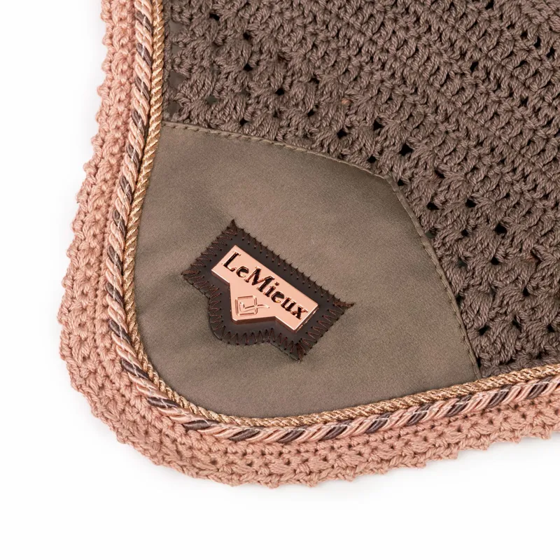 LeMieux Loire Satin Fly Hood - Truffle-1