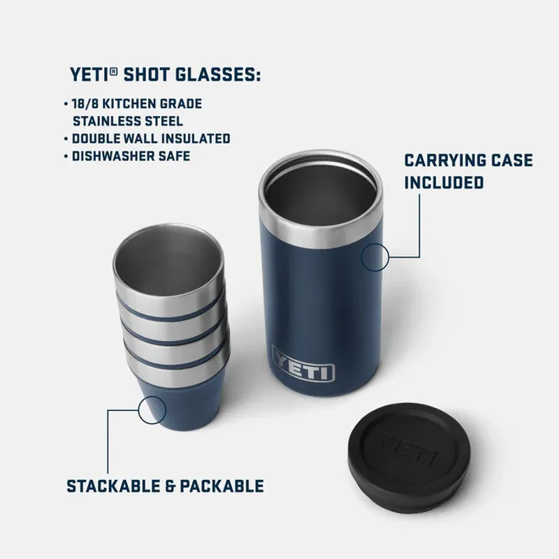 YETI Rambler Shot Glasses - Navy-7