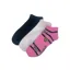 ShuttleSocks Adult Highland Cow Trainer Socks Trio - Navy/White/Pink Cow