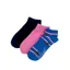 ShuttleSocks Adult Pheasant Trainer Socks Trio - Navy/White/Blue Pheasant