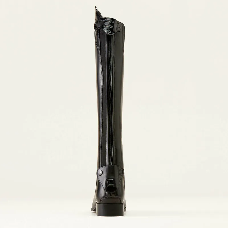Ariat Palisade Show Tall Riding Boots - Black/ Black Croc-7