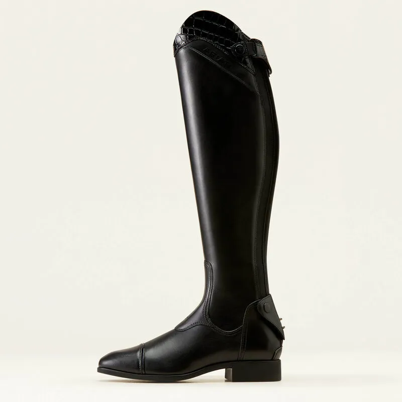Ariat Palisade Show Tall Riding Boots - Black/ Black Croc-2