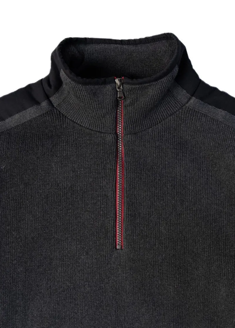 Holebrook Peter Windproof 1/4 Zip - Anthracite Melange-1