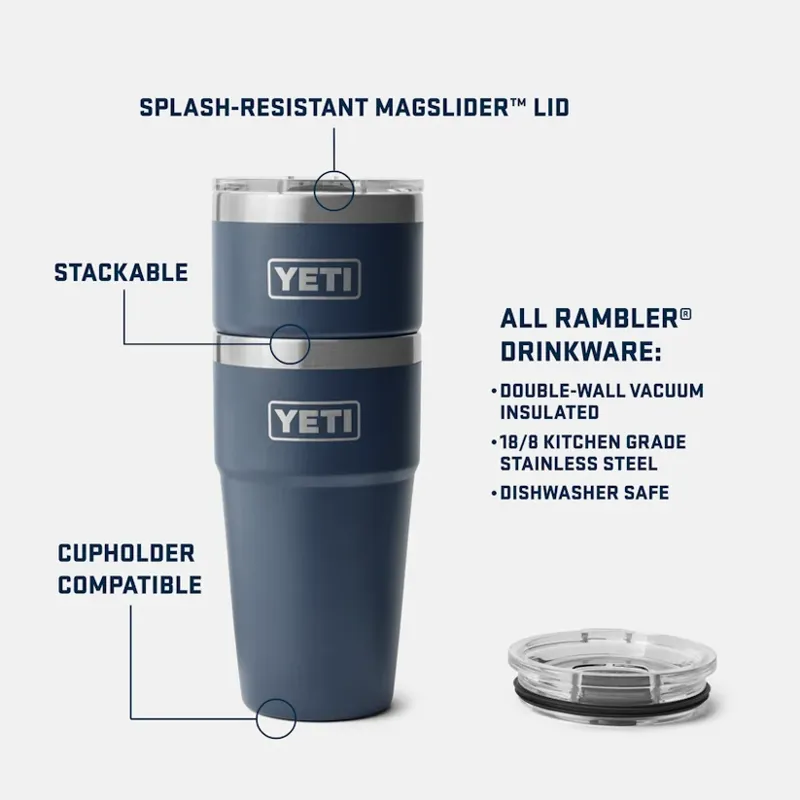 YETI Rambler 20oz Stackable Cup - Navy-2