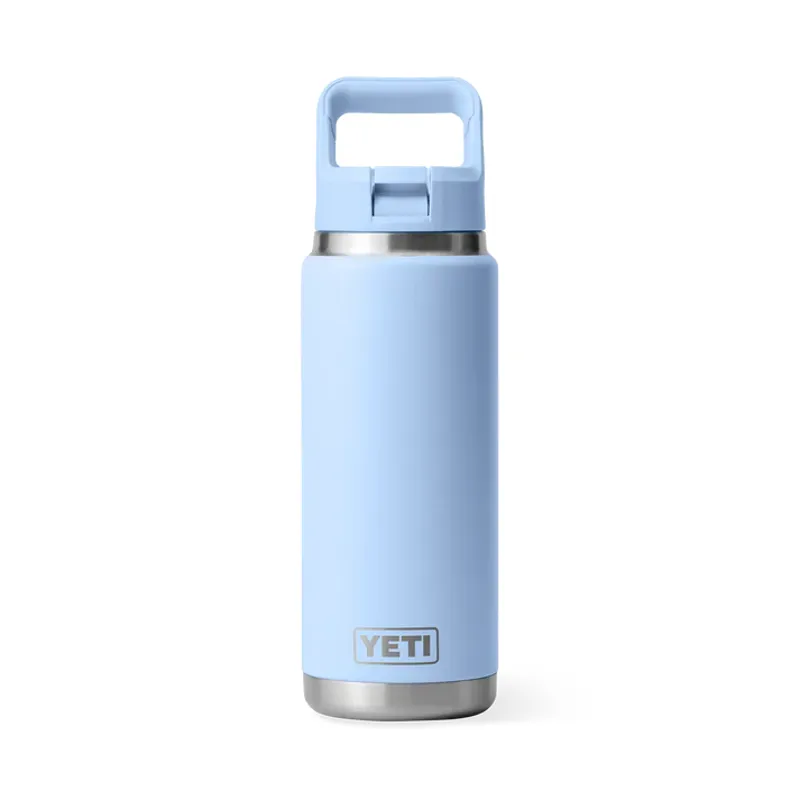 YETI Rambler 26oz Bottle With Straw Cap - Big Sky Blue-3