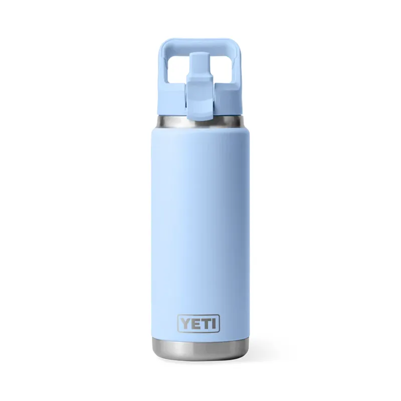 YETI Rambler 26oz Bottle With Straw Cap - Big Sky Blue-4