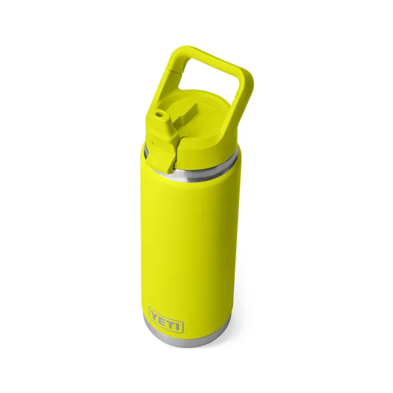 YETI Rambler 26oz Bottle With Straw Cap - Firefly Yellow-1