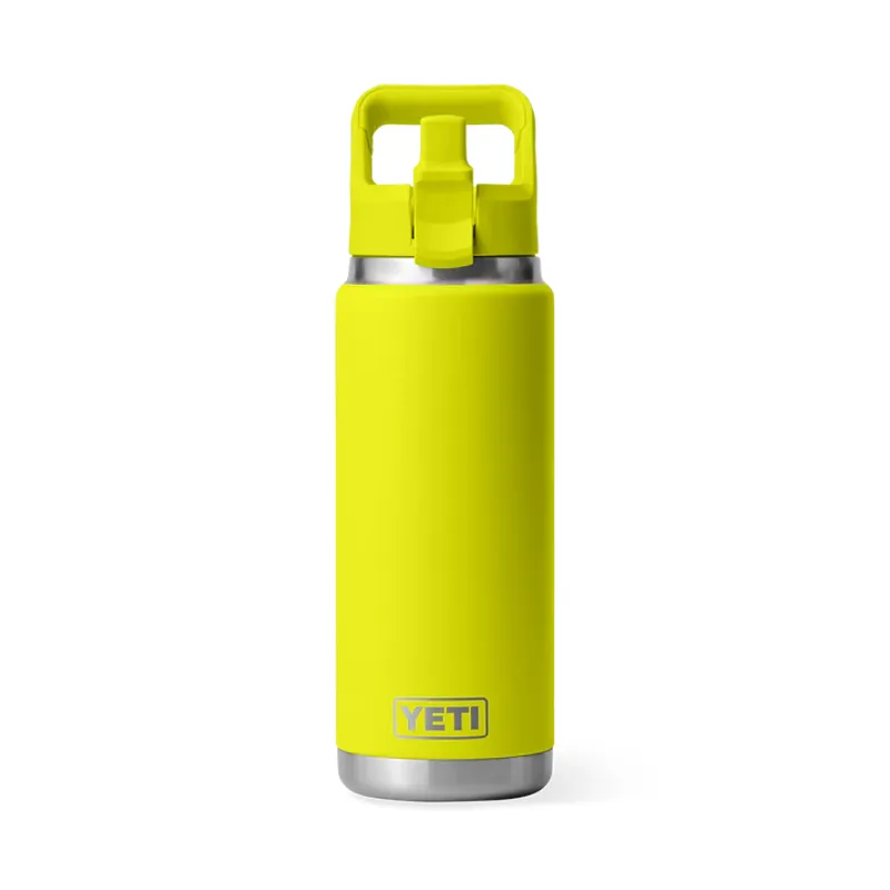 YETI Rambler 26oz Bottle With Straw Cap - Firefly Yellow-3