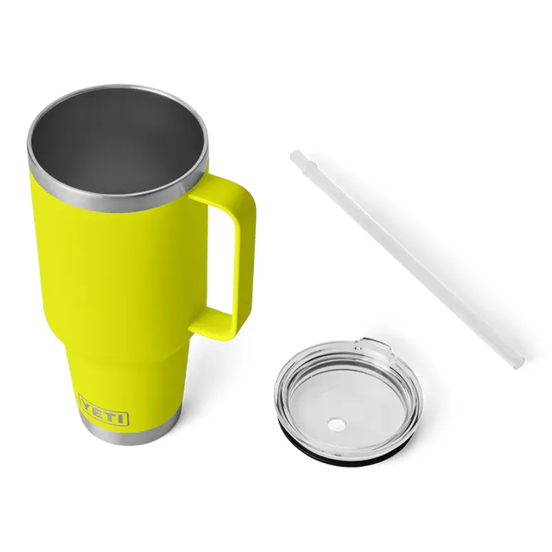 YETI Rambler 42oz Straw Lid Mug - Firefly Yellow-2