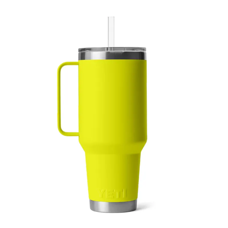 YETI Rambler 42oz Straw Lid Mug - Firefly Yellow-1
