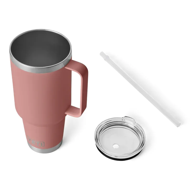 YETI Rambler 42 Oz Straw Lid Mug 2.0 - Sandstone Pink-1