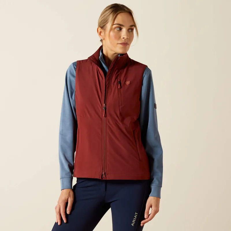 Ariat Ladies Rion StretchShell Vest - Madder Brown