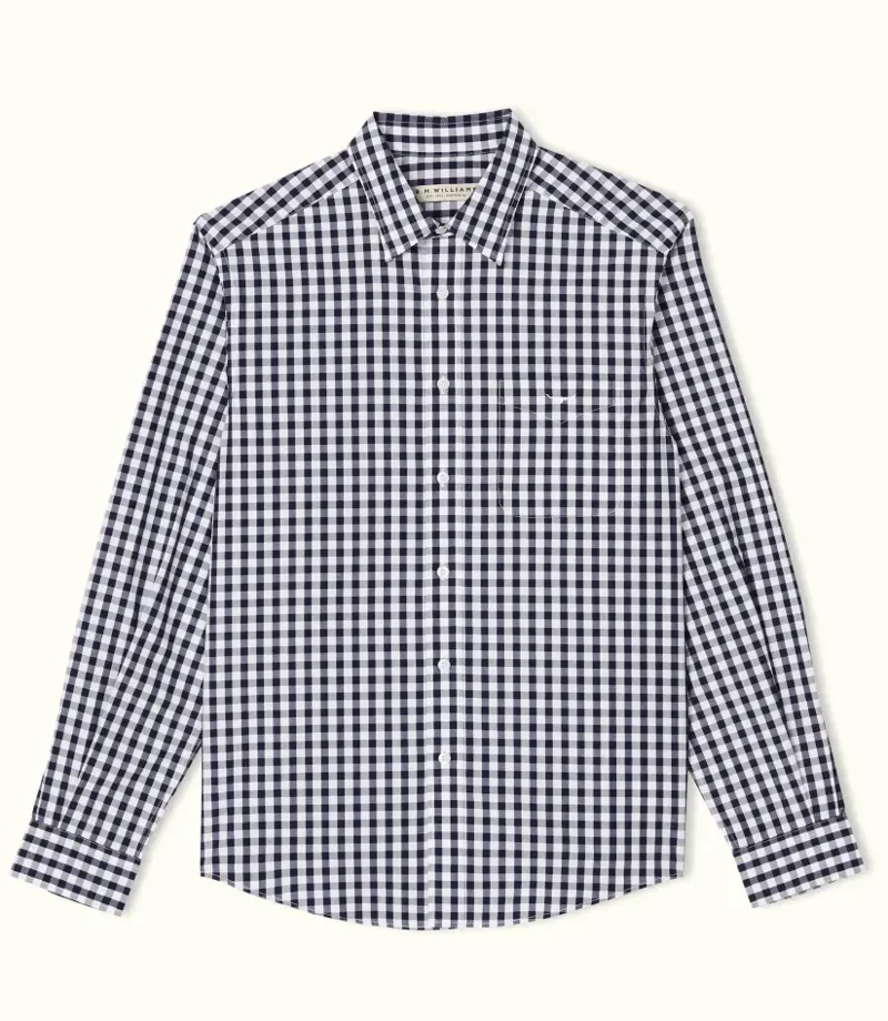 RMW Collins Gents Shirt Navy/ White