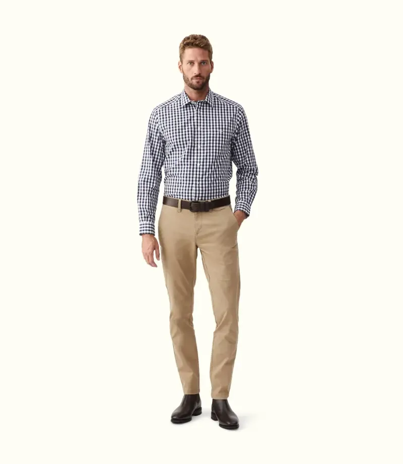 RMW Collins Gents Shirt Navy/ White-4