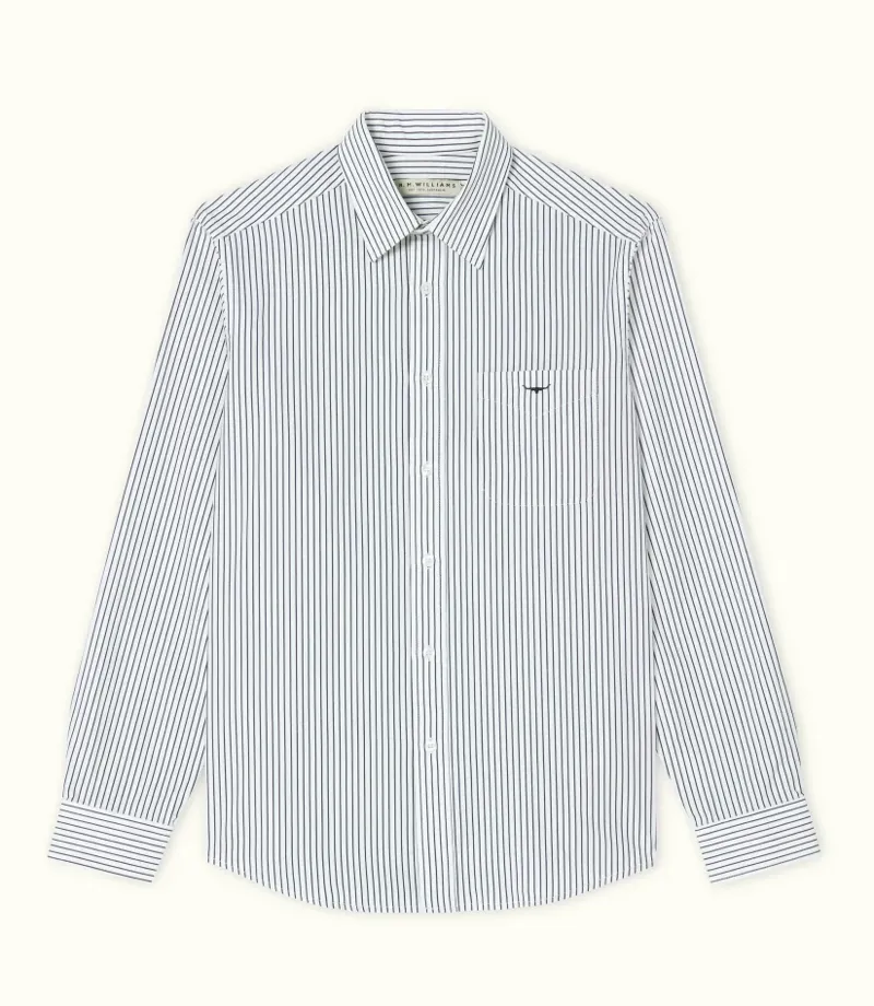 RMW Collins Shirt Regular Fit Navy/ White