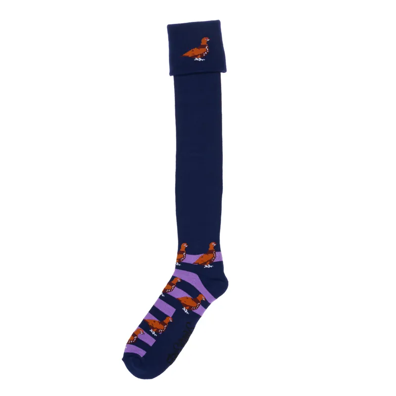 ShuttleSocks Adult Grouse Shooting/Walking Socks - Navy and Purple