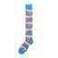 ShuttleSocks Adult Highland Cow Welly Socks - Pink and Blue