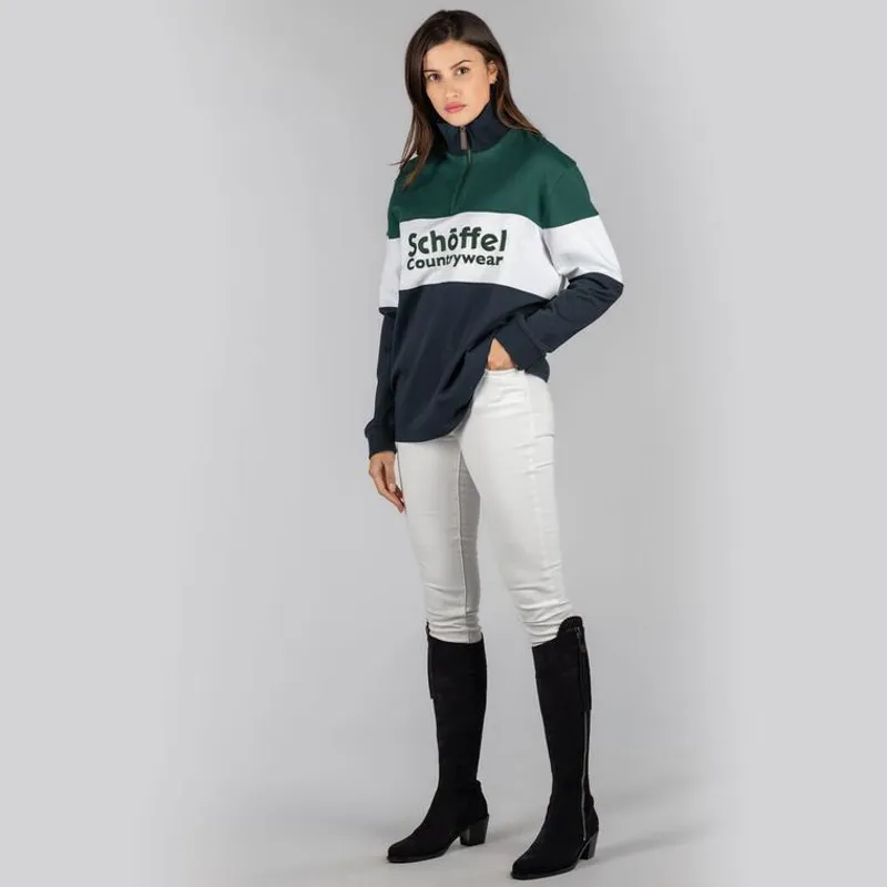 Schoffel Exeter Heritage 1/4 Zip - Navy-5