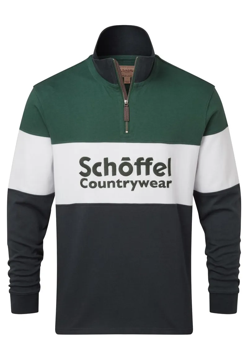 Schoffel Exeter Heritage 1/4 Zip - Navy