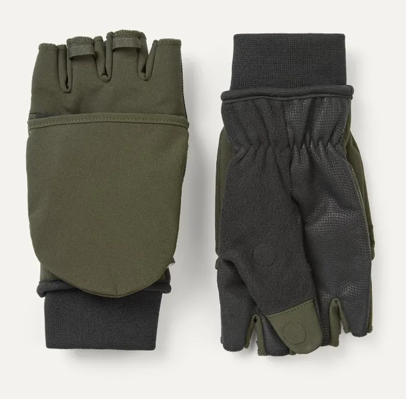 Sealskinz Walpole Windproof ColdW Convert Mitt - Olive Green/Black