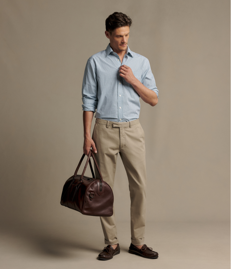 RMW Quinn Poplin Check Shirt - Green -2
