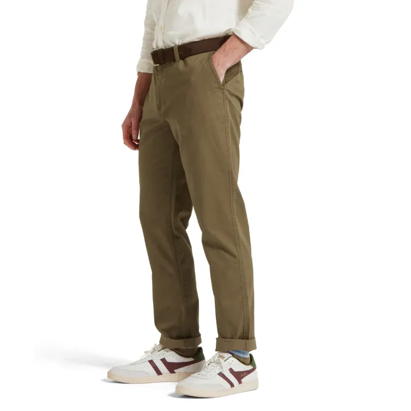 Schoffel Chichester Chino - Dark Khaki Green-2