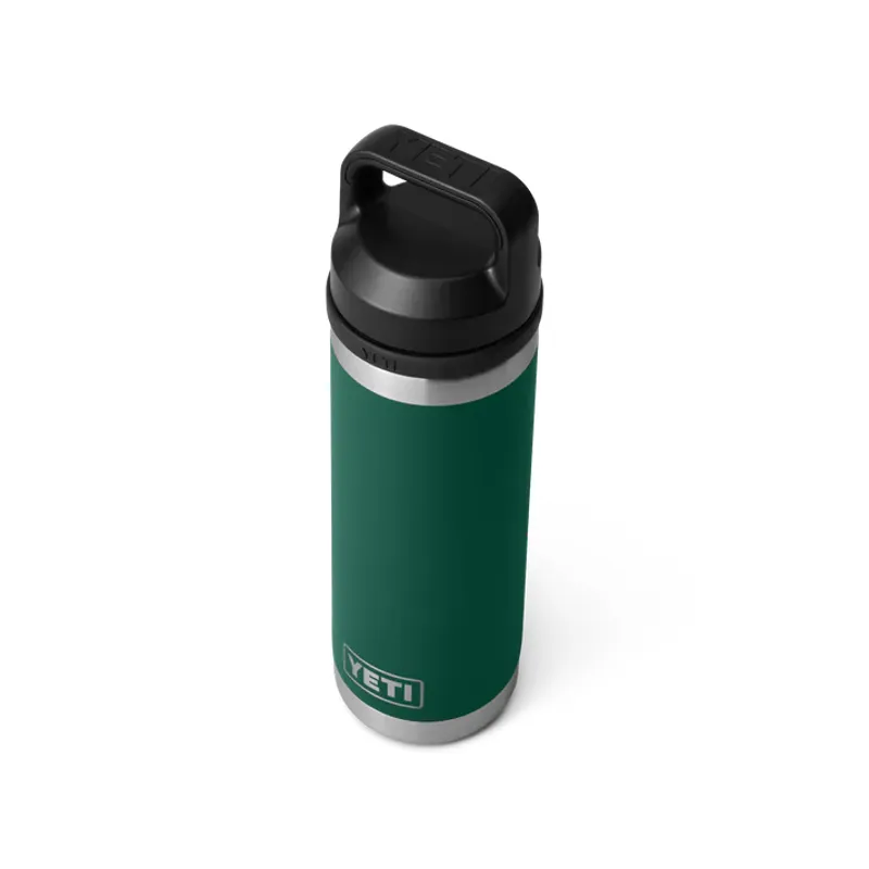 YETI Rambler 18oz Bottle Chug Cap - Black Forest Green