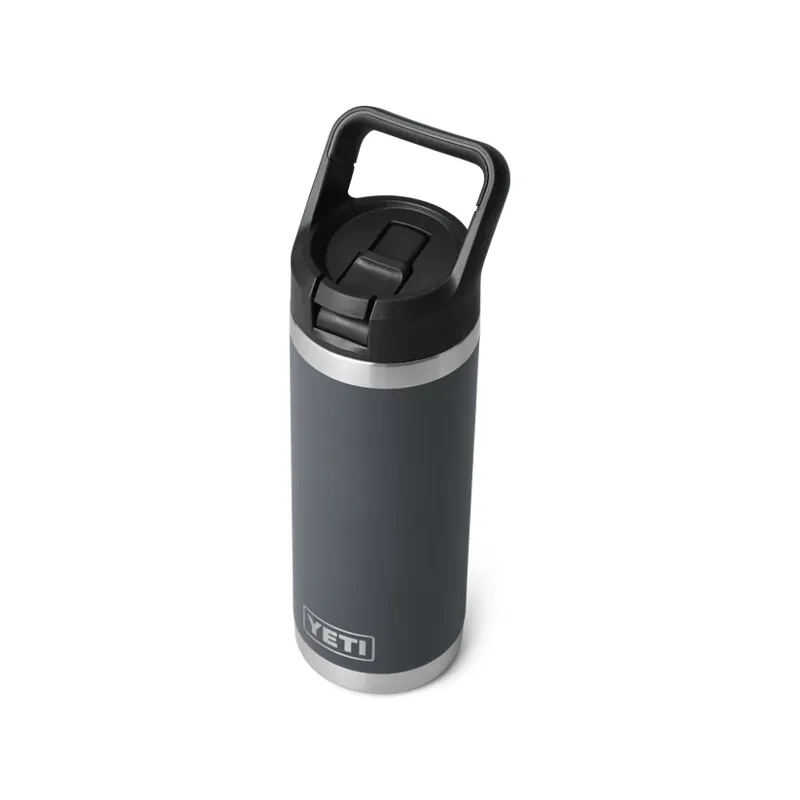 YETI Rambler 18oz Coloured Straw Bottle - Charcoal-1