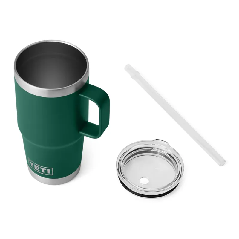 YETI Rambler 25oz Straw Lid Mug - Black Forest Green-2