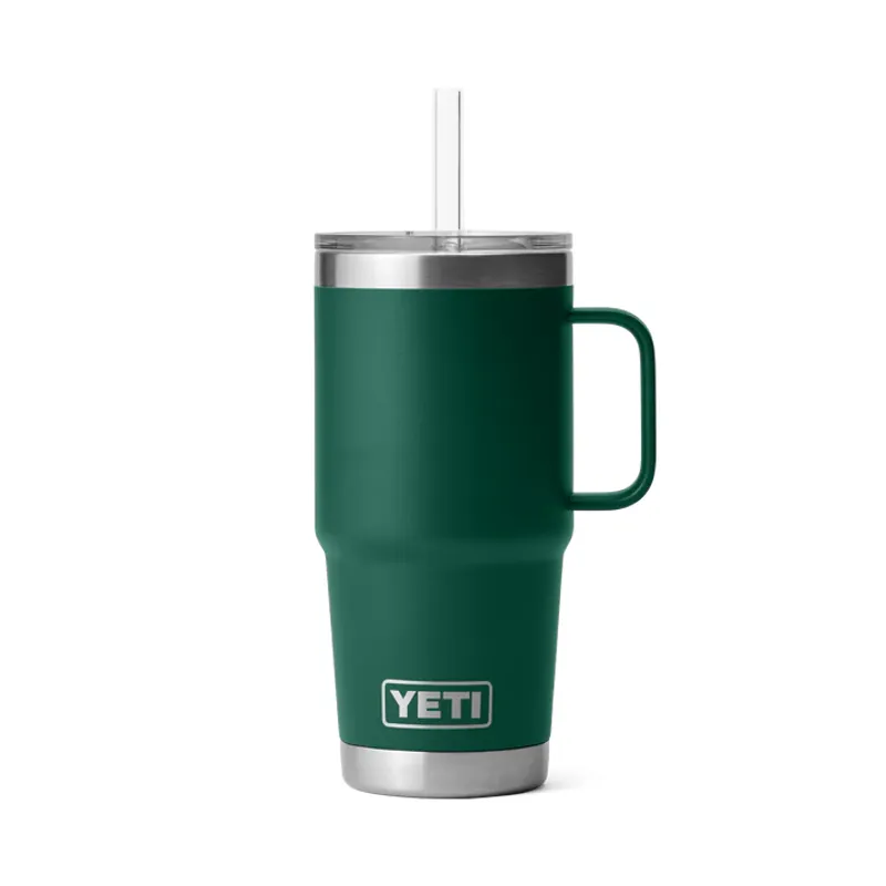 YETI Rambler 25oz Straw Lid Mug - Black Forest Green-1