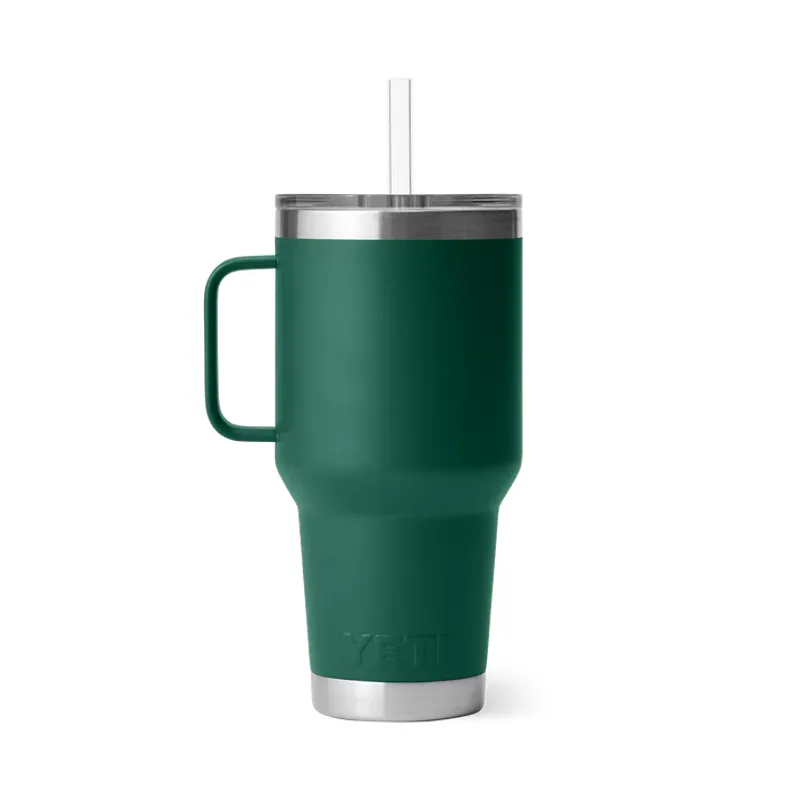 YETI Rambler 35oz Straw Lid Mug - Black Forest Green-2