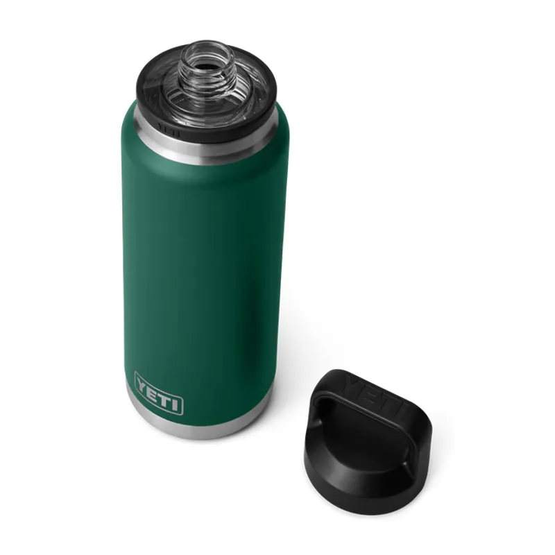 YETI Rambler 36oz Bottle Chug Cap - Black Forest Green-1