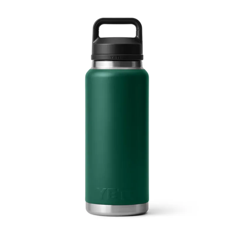 YETI Rambler 36oz Bottle Chug Cap - Black Forest Green-2