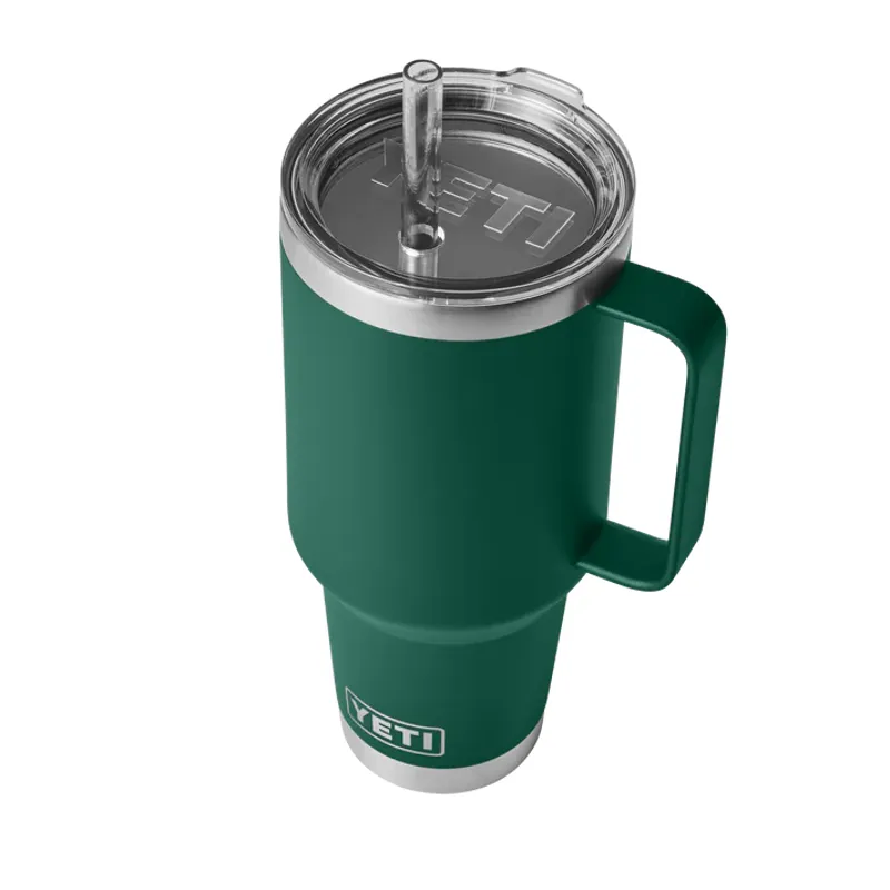 YETI Rambler 42oz Straw Lid Mug - Black Forest Green